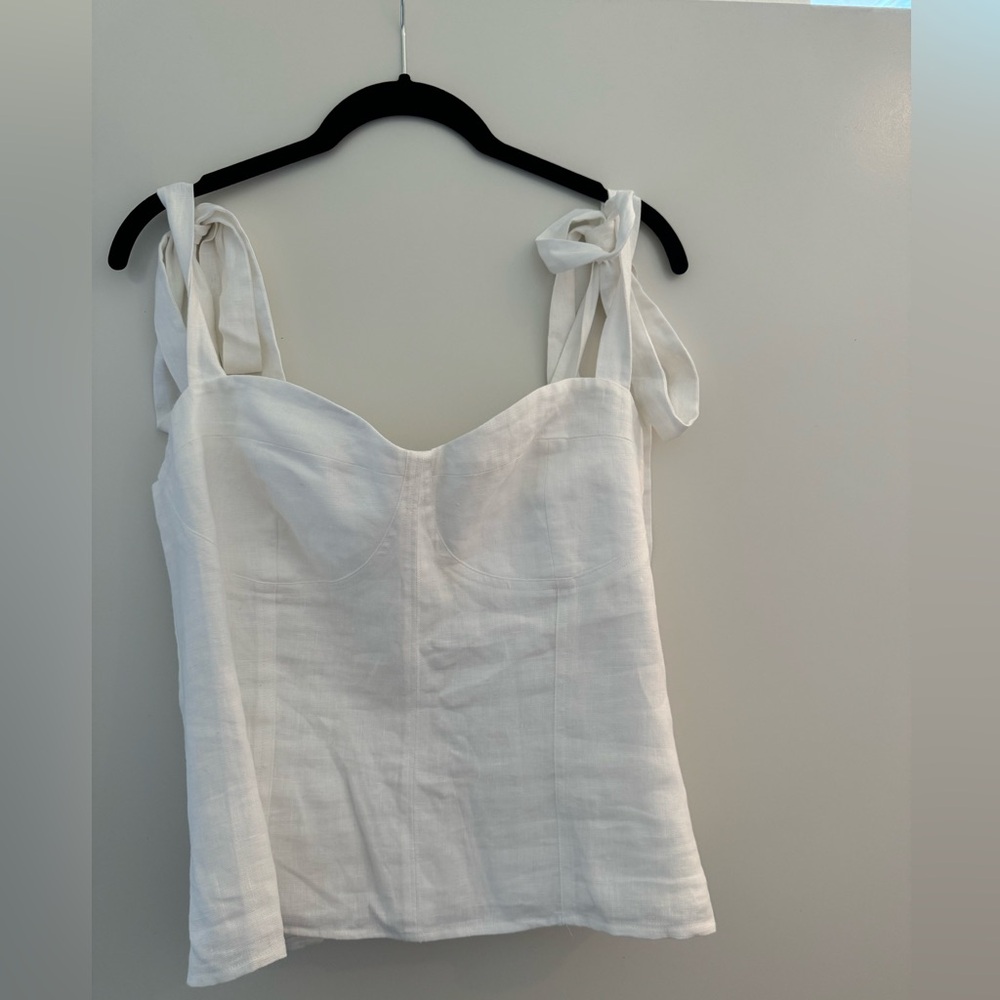 Reformation Jacob Linen Top - never worn